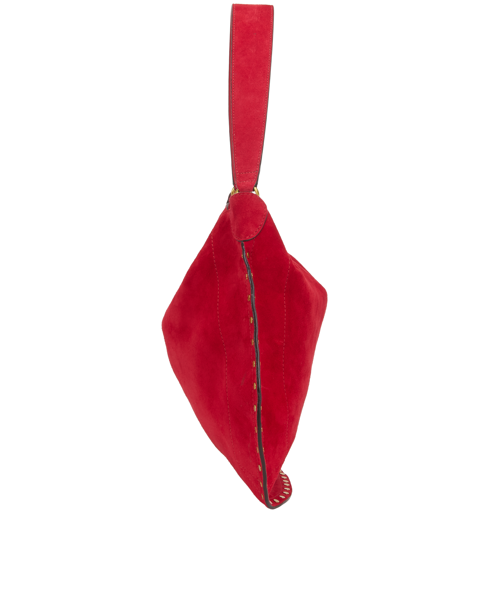 Oskan Soft Hobo, &pound;350, Handbags, Red, Suede, Bottom view